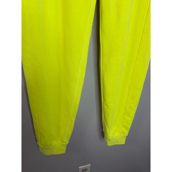 Lululemon Scuba High-Rise French Terry Jogger Neon Highlight Yellow Womens 4 New - Picture 6 of 11